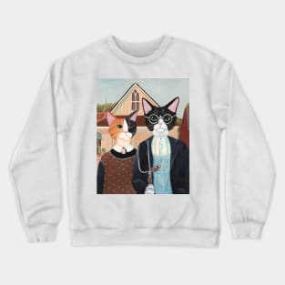 Ameowican Gothic Crewneck Sweatshirt